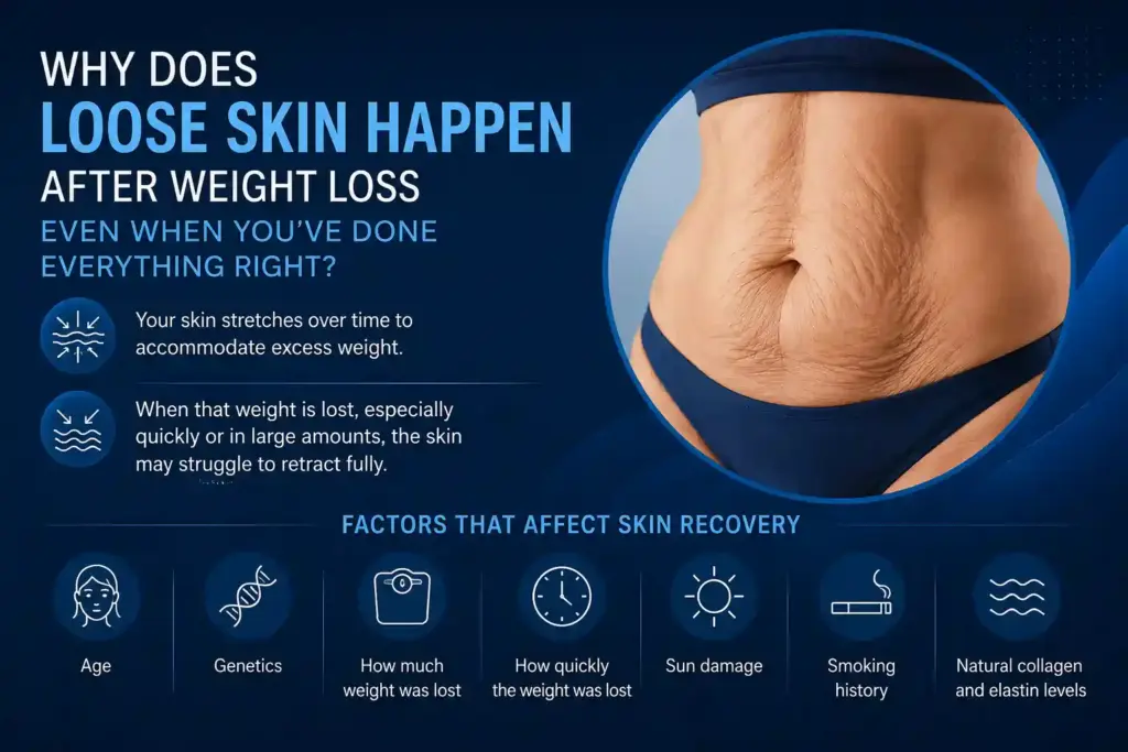 Why Does Loose Skin Happen After Weight Loss Even When You’ve Done Everything Right Romford?