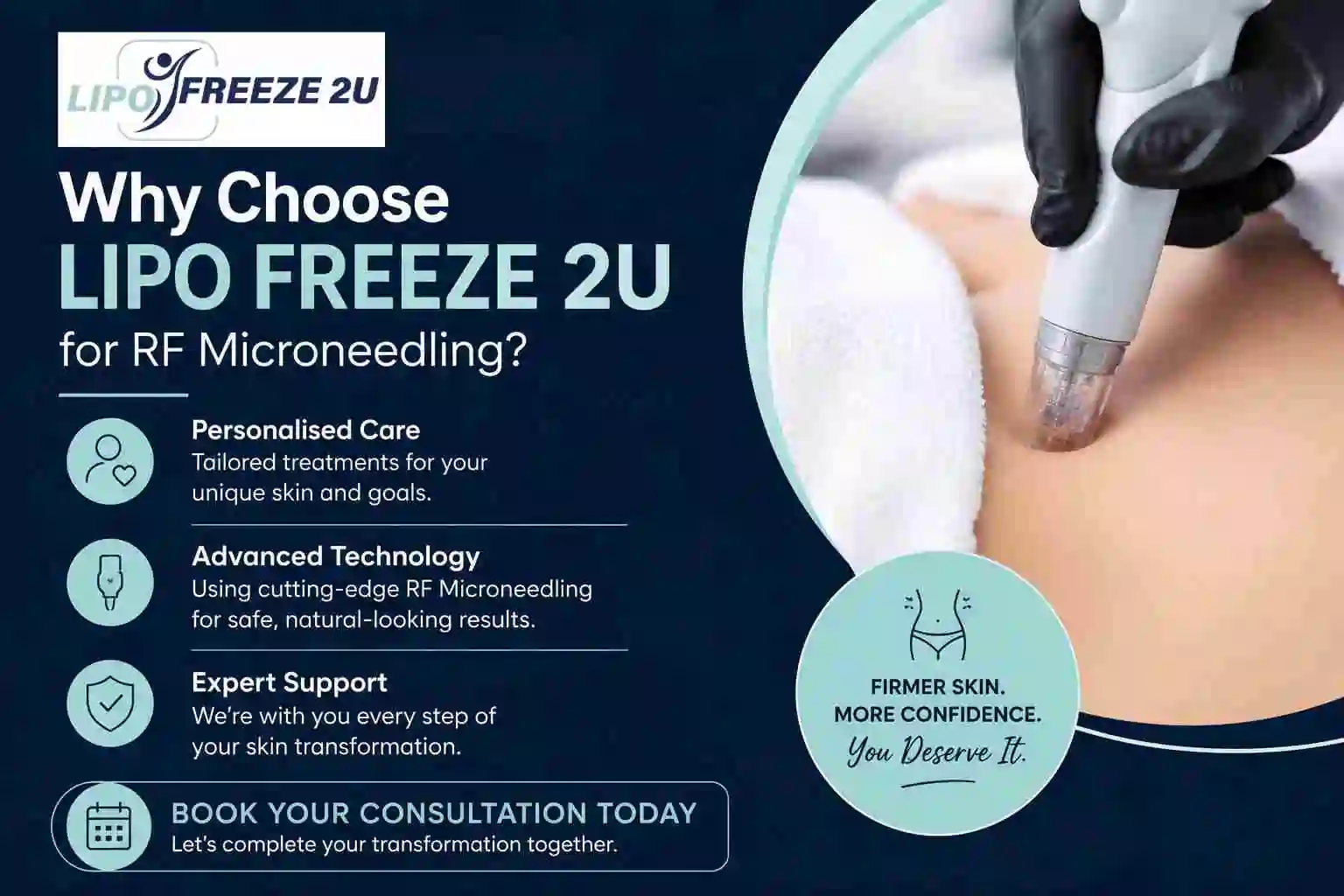 Why Choose LIPO FREEZE 2U for RF Microneedling Romford?